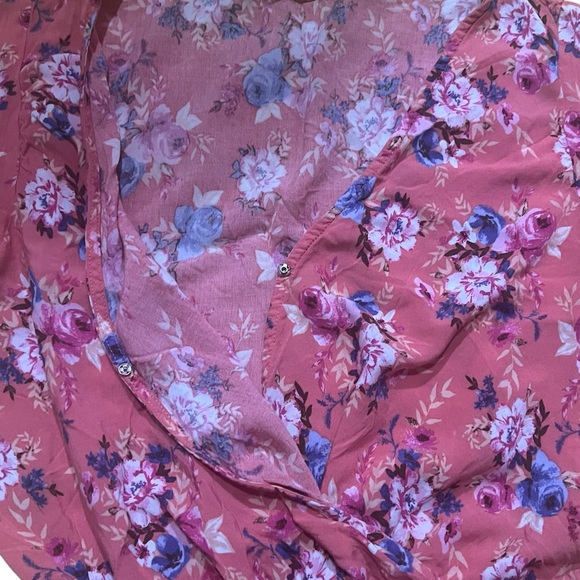 Kingston Grey wrap style romper size large Lg L floral print - Picture 3 of 4